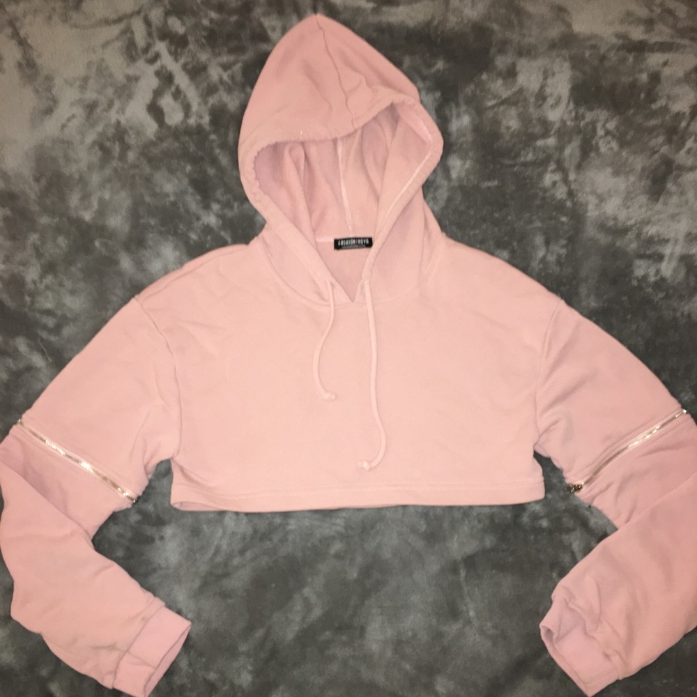 2 piece pink sweat suit